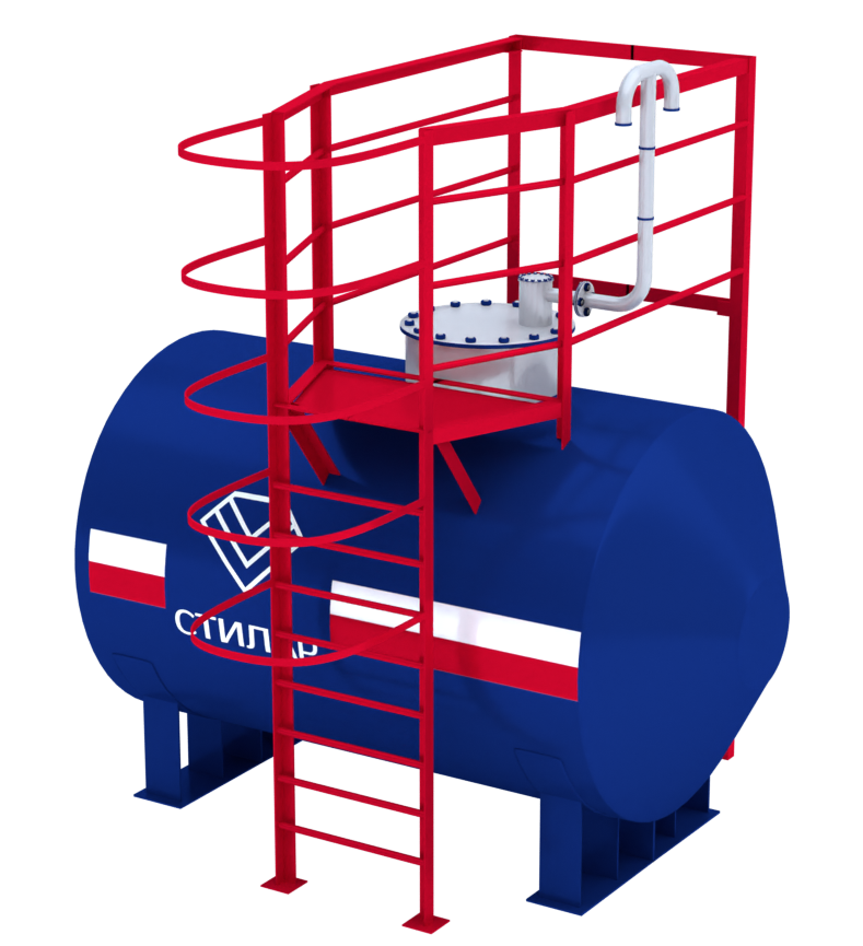 Горизонтальный резервуар РГСН для масла 15 м³ от завода-производителя